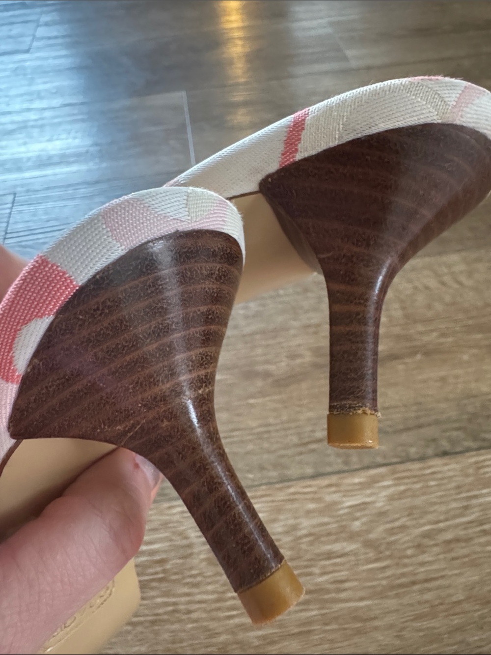 Coach y2k pink optic rare kitten heels size 8 - Picture 11 of 15
